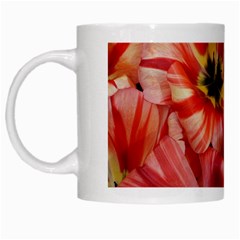 Tulips Flowers Spring White Mugs by BangZart