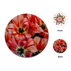 Tulips Flowers Spring Playing Cards (round)  by BangZart