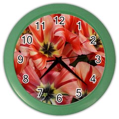 Tulips Flowers Spring Color Wall Clocks by BangZart