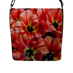 Tulips Flowers Spring Flap Messenger Bag (l)  by BangZart