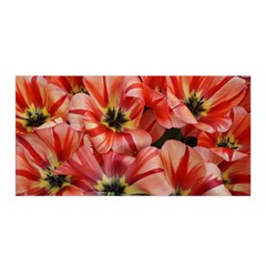 Tulips Flowers Spring Satin Wrap by BangZart