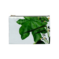 Plant Berry Leaves Green Flower Cosmetic Bag (medium)  by BangZart