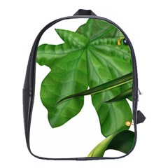 Plant Berry Leaves Green Flower School Bag (large) by BangZart