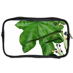 Plant Berry Leaves Green Flower Toiletries Bags 2-side by BangZart