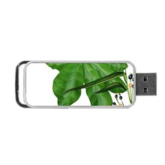 Plant Berry Leaves Green Flower Portable Usb Flash (one Side) by BangZart