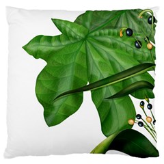 Plant Berry Leaves Green Flower Standard Flano Cushion Case (one Side) by BangZart