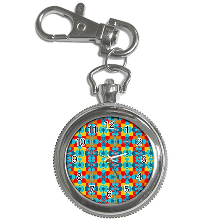 Pop Art Abstract Design Pattern Key Chain Watches