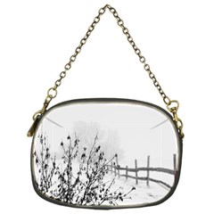 Snow Winter Cold Landscape Fence Chain Purses (one Side)  by BangZart