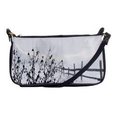 Snow Winter Cold Landscape Fence Shoulder Clutch Bags by BangZart