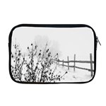 Snow Winter Cold Landscape Fence Apple MacBook Pro 17  Zipper Case Front