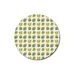 St Patrick S Day Background Symbols Rubber Coaster (round)  by BangZart