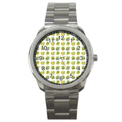 St Patrick S Day Background Symbols Sport Metal Watch by BangZart