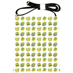 St Patrick S Day Background Symbols Shoulder Sling Bags by BangZart