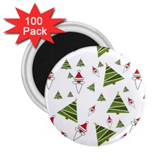 Christmas Santa Claus Decoration 2 25  Magnets (100 Pack)  by BangZart