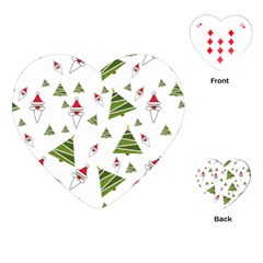 Christmas Santa Claus Decoration Playing Cards (heart)  by BangZart