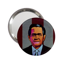 George W Bush Pop Art President Usa 2 25  Handbag Mirrors by BangZart