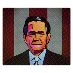 George W Bush Pop Art President Usa Double Sided Flano Blanket (small)  by BangZart