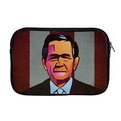 George W Bush Pop Art President Usa Apple Macbook Pro 17  Zipper Case by BangZart