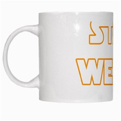 Stay Weird White Mugs by Valentinaart