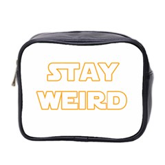 Stay Weird Mini Toiletries Bag 2-side by Valentinaart