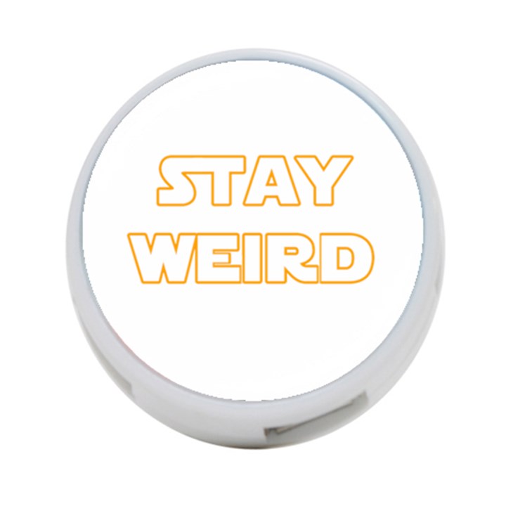 Stay weird 4-Port USB Hub (Two Sides) 