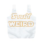 Stay weird Full Print Recycle Bags (M)  Front