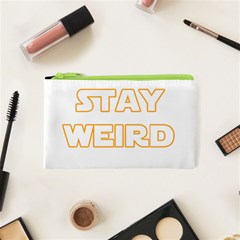 Stay Weird Cosmetic Bag (xs) by Valentinaart