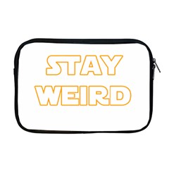 Stay Weird Apple Macbook Pro 17  Zipper Case by Valentinaart