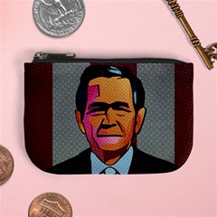 George W Bush Pop Art President Usa Mini Coin Purses by BangZart