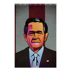 George W Bush Pop Art President Usa Shower Curtain 48  X 72  (small)  by BangZart