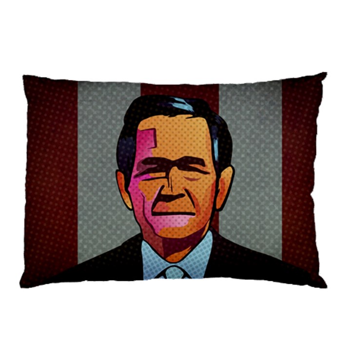 George W Bush Pop Art President Usa Pillow Case (Two Sides)