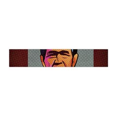 George W Bush Pop Art President Usa Flano Scarf (mini) by BangZart