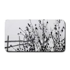 Snow Winter Cold Landscape Fence Medium Bar Mats by BangZart