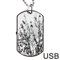 Snow Winter Cold Landscape Fence Dog Tag Usb Flash (two Sides) by BangZart