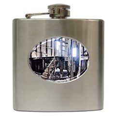 House Old Shed Decay Manufacture Hip Flask (6 Oz) by BangZart