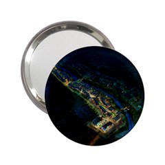 Commercial Street Night View 2 25  Handbag Mirrors by BangZart