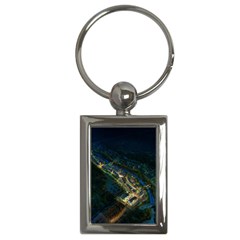 Commercial Street Night View Key Chains (rectangle)  by BangZart