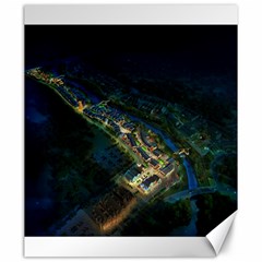 Commercial Street Night View Canvas 20  X 24   by BangZart