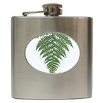 Boating Nature Green Autumn Hip Flask (6 oz) Front