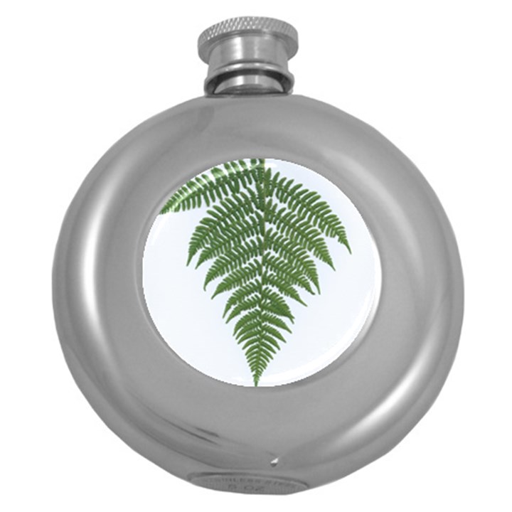 Boating Nature Green Autumn Round Hip Flask (5 oz)