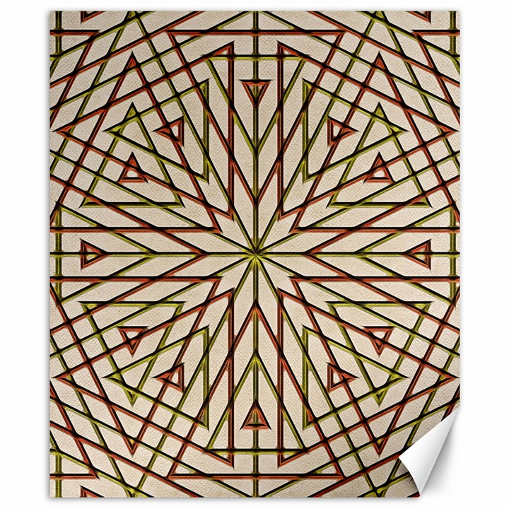 Kaleidoscope Online Triangle Canvas 8  x 10 