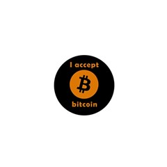 I Accept Bitcoin 1  Mini Buttons by Valentinaart