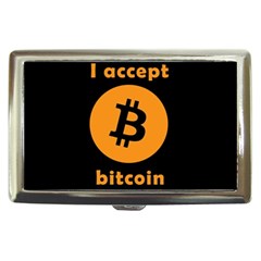 I Accept Bitcoin Cigarette Money Cases by Valentinaart