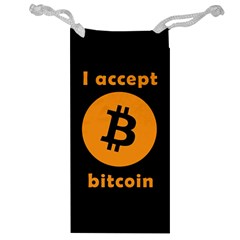 I Accept Bitcoin Jewelry Bag by Valentinaart