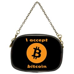 I Accept Bitcoin Chain Purses (two Sides)  by Valentinaart