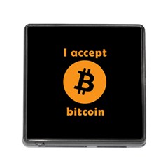 I Accept Bitcoin Memory Card Reader (square) by Valentinaart