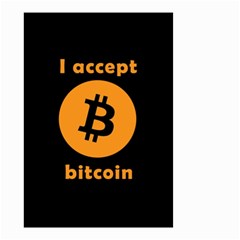 I Accept Bitcoin Small Garden Flag (two Sides) by Valentinaart