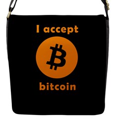 I Accept Bitcoin Flap Messenger Bag (s) by Valentinaart