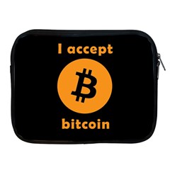 I Accept Bitcoin Apple Ipad 2/3/4 Zipper Cases by Valentinaart