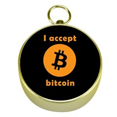 I Accept Bitcoin Gold Compasses by Valentinaart